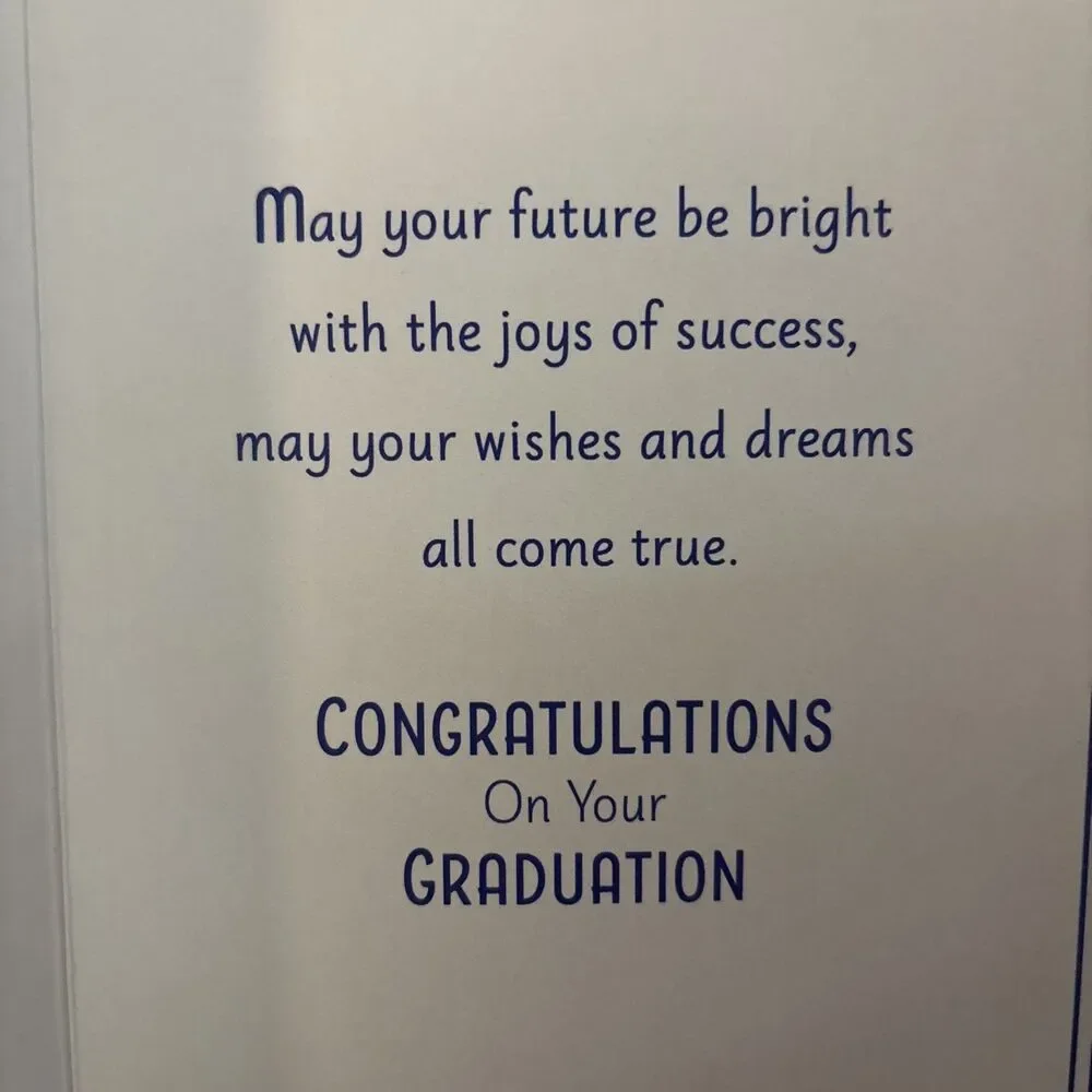 Blue Mountain Arts Graduation Card- 